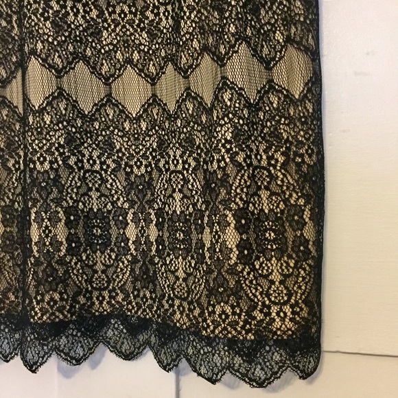 NWT Kensie Black and Tan Lace Dress - Picture 3 of 5